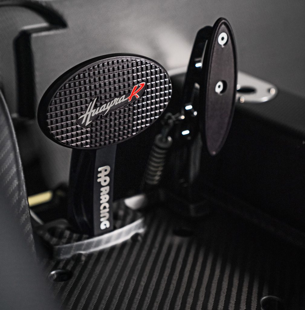 The Pagani Huayra R pedals